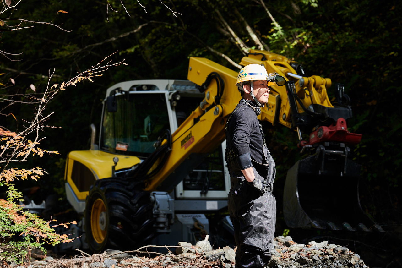 スパイダー」の⾼性能にいち早く注⽬、⽇本初の⼯事実績を持つ「成島